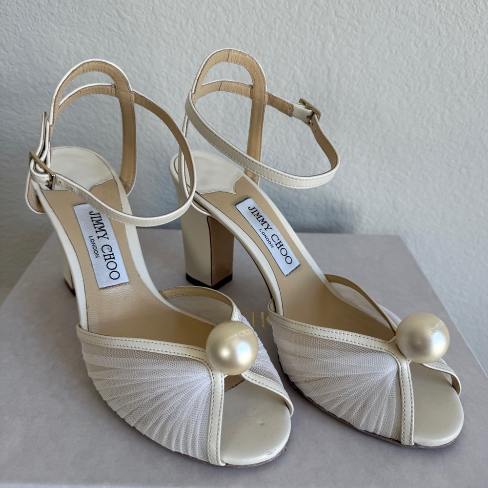 Jimmy Choo Sacaria 85MM Tulle Sandals